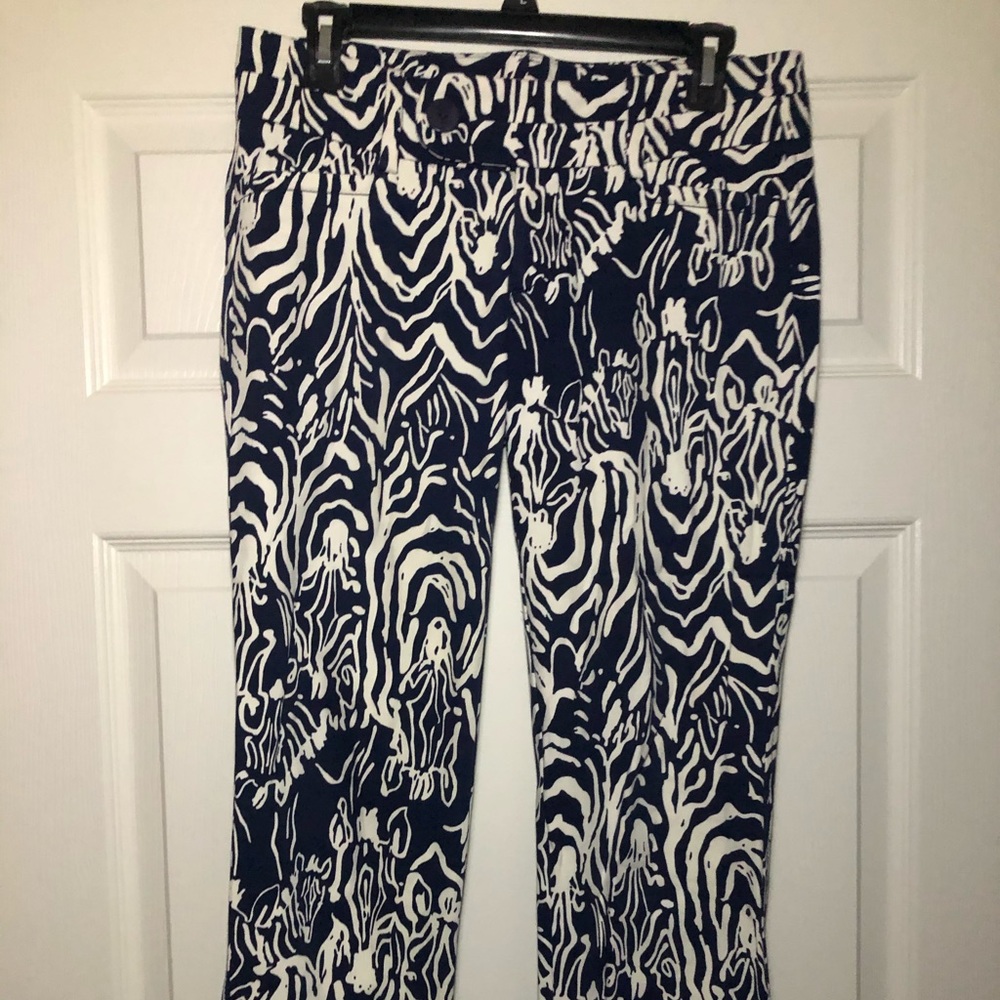 Lilly Pulitzer Zebra Capri Pants